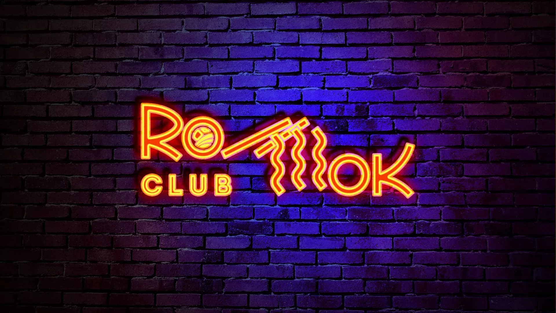 Разработка интерьерной вывески суши-бара «Roll Wok Club» в Славске